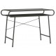 Metro Black Glass Top Home Desk 